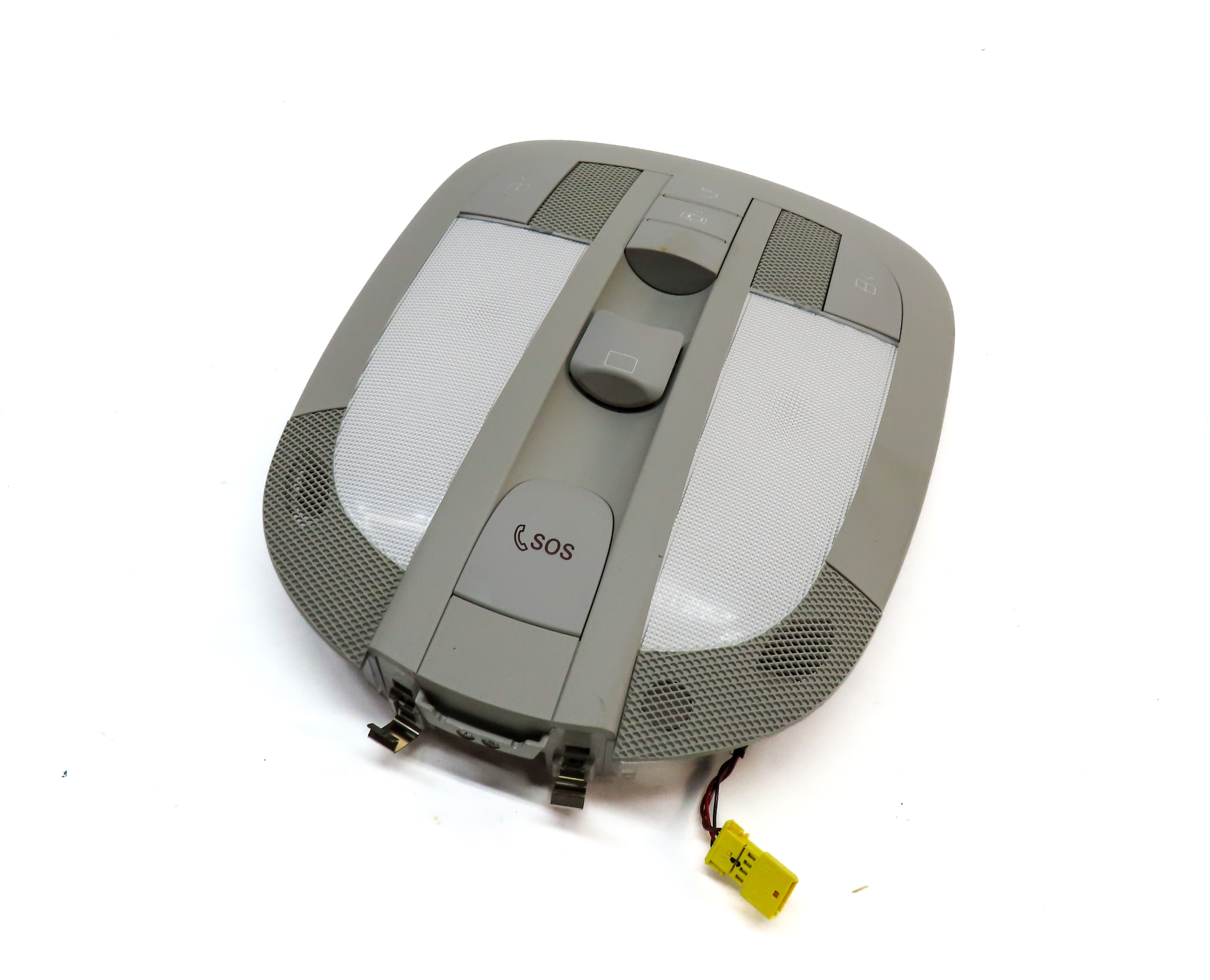 2009 MERCEDES GL550 (X164) FRONT INTERIOR DOME LIGHT LAMP w/ SWITCHES (GRAY) — exact item pictured